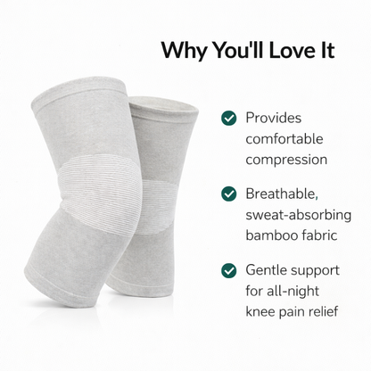 Premium Bamboo Knee Support Sleeve (Single)
